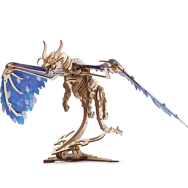 UGEARS 3D Holzpuzzle Erwachsene Sturmdrache Dragon 3D Puzzle Modellbausatz für Erwachsene und Jugendliche aus Holz DIY Mechanisches Holzbausatz Drachen Modell mit Gummibandmotor - Preisvergleich
