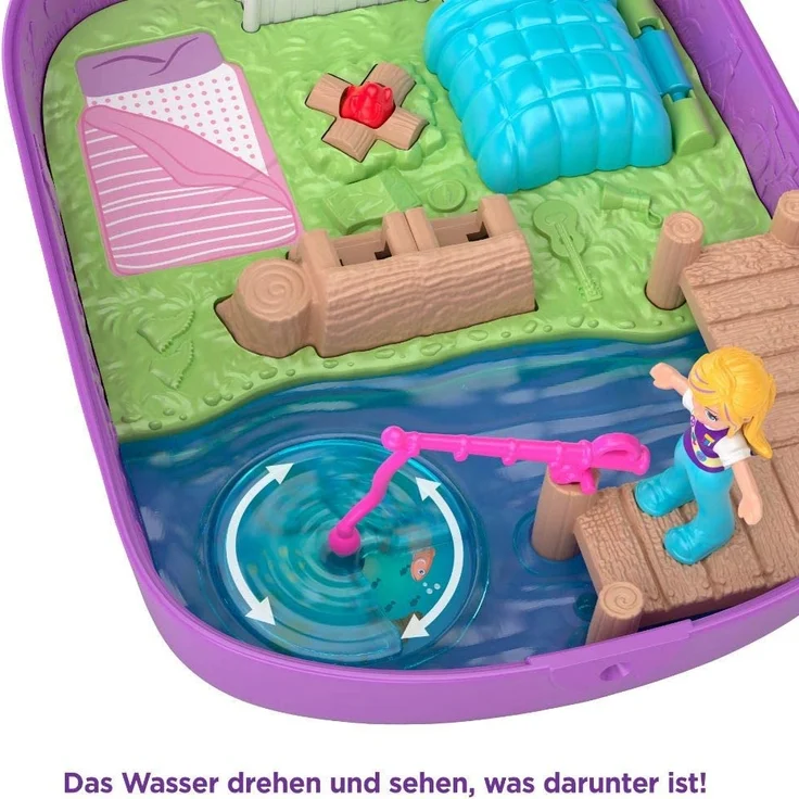 Polly Pocket GKJ47 - Nachteulen Campingplatz mit 2 kleinen Puppen und Zubehör, Spielzeug ab 4 Jahren – Bild 4