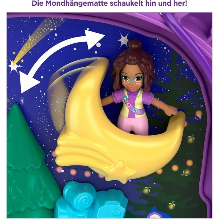 Polly Pocket GKJ47 - Nachteulen Campingplatz mit 2 kleinen Puppen und Zubehör, Spielzeug ab 4 Jahren – Bild 5