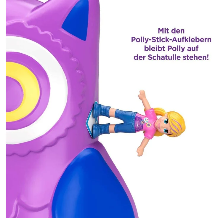Polly Pocket GKJ47 - Nachteulen Campingplatz mit 2 kleinen Puppen und Zubehör, Spielzeug ab 4 Jahren – Bild 2