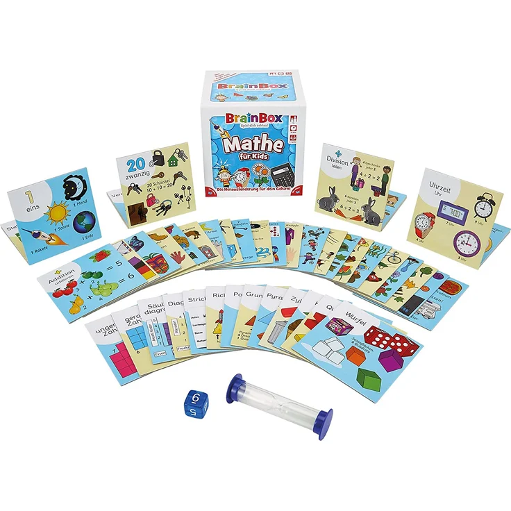 Brain BOX 94939 - Lernspiel - Mathe für Kids, Spiel dich schlau - ab 1 Spieler, Dauer circa 10 Minuten – Bild 2