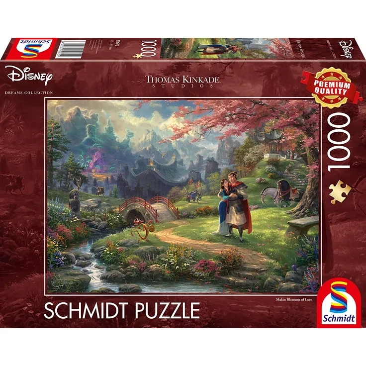 Schmidt Spiele Puzzle Thomas Kinkade, Disney, Mulan, 1000 Teile