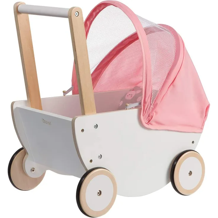 howa® 2-in-1 Puppenwagen aus Holz mit Verdeck Cozy Cactus