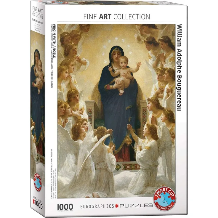 EuroGraphics Puzzle Jungfrau Maria mit Enngeln von William Bouguereau