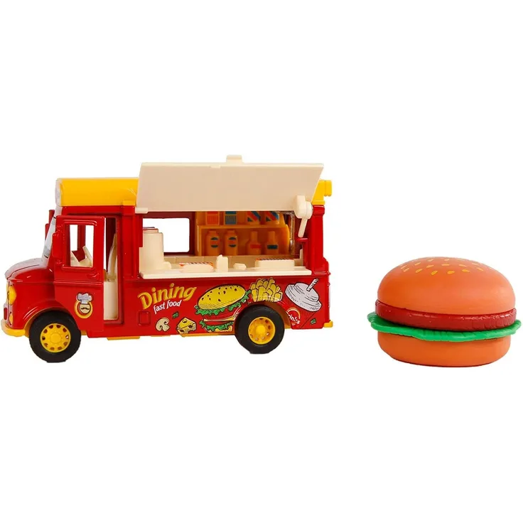 foodtruck hamburger junior 11 cm rot/gelb 2-teilig
