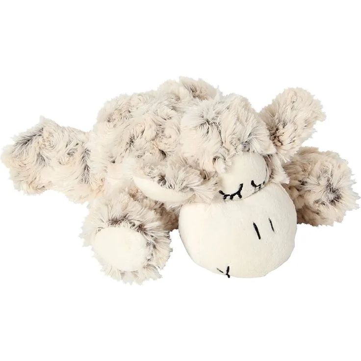 Inware 6357 - Kuscheltier Schäfchen Sleepy, beige/meliert, 18 cm