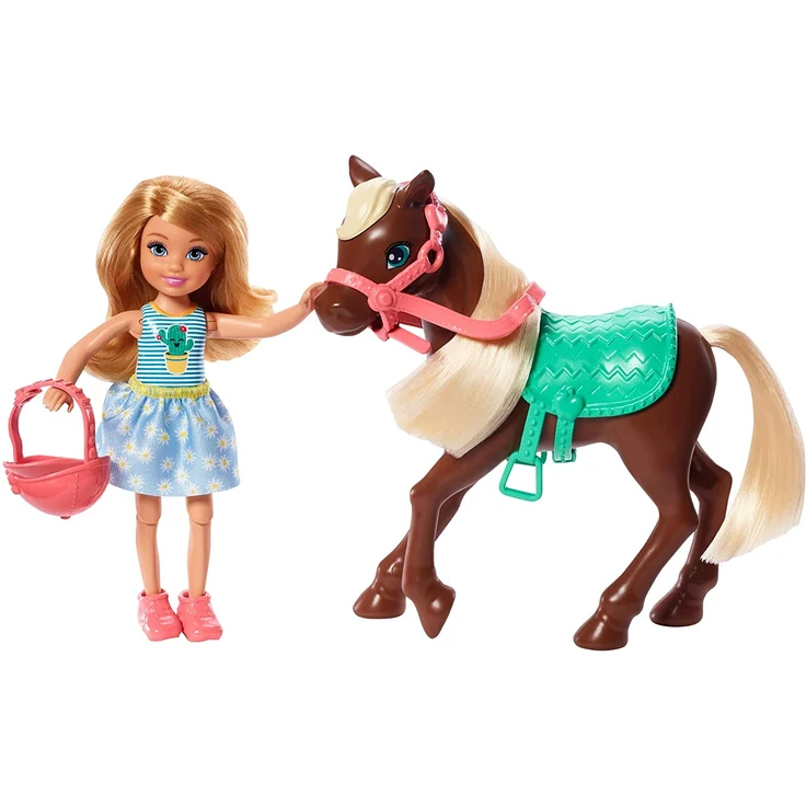 Mattel - Barbie Chelsea - Puppe & Pony blond – Bild 1