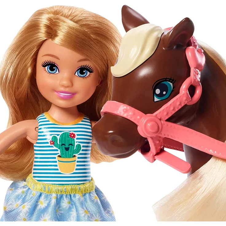 Mattel - Barbie Chelsea - Puppe & Pony blond – Bild 3