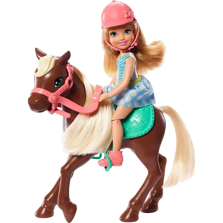 Mattel - Barbie Chelsea - Puppe & Pony blond – Bild 5