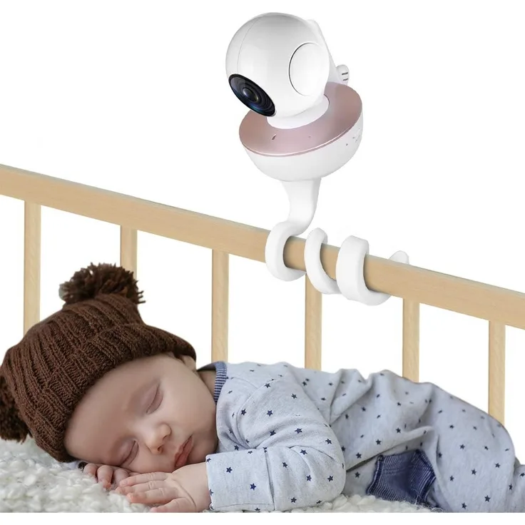 inRobert Babyphone Halter Wandhalterung, universeller Baby Videomonitor verstellbarer Kameraständer für Kindergartenhalter kompatibel mit den meisten Babyphone und Handys (weiß)