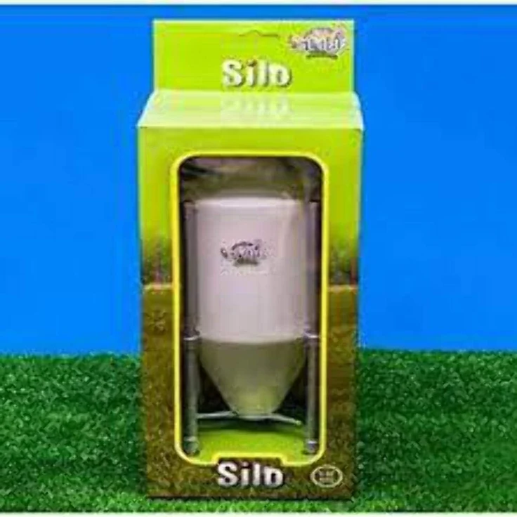Kids Globe B01KKEIH0A Mega Silo 1:32 (Bauernhofspielzeug, auch für große Anhänger geeignet, zum Befüllen mit Mais, 14x14x38 cm) 570062, grau - Preisvergleich – Bild 2