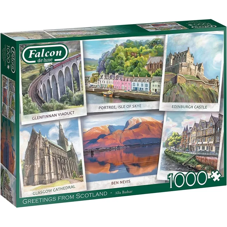 Falcon 11325 Alla Badsar Grüße aus Schottland 1000 Teile Puzzle