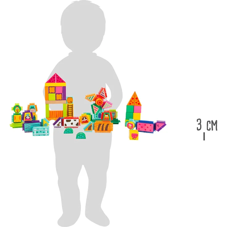 Holz- und Noppenbausteine Bauernhof – Bild 5