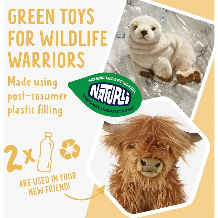 Living Nature Soft Toy - Hochlandrinder mit Klang, Braun, 30 cm – Bild 4