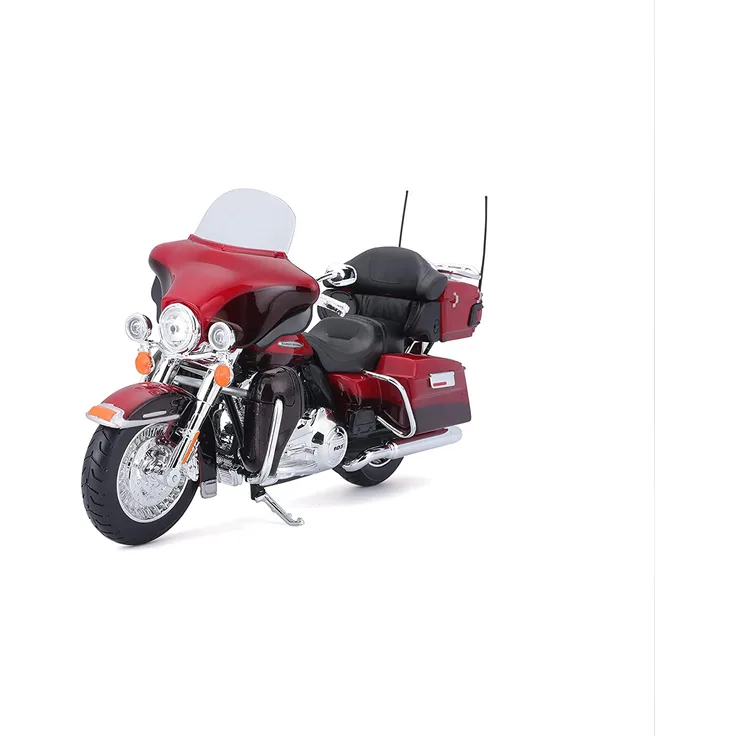 Maisto Harley-Davidson FLHTK Electra Glide Ultra Limited Â´13: Motorradmodell 1:12, mit Lenkung, beweglichem Ständer und frei rollenden Rädern, 17 cm, rot (532323)