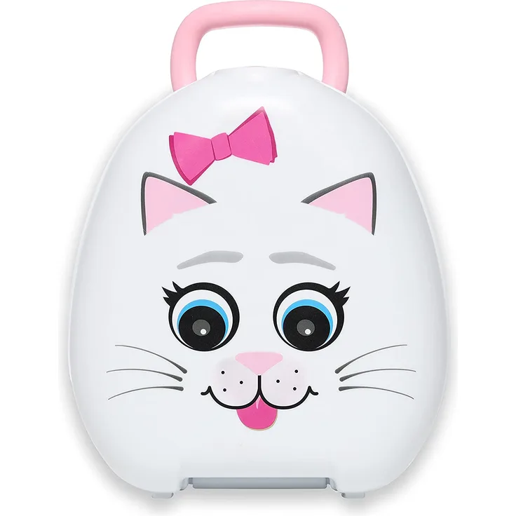 pinkelbehälter My Carry Töpfchen Katze 26 x 15 cm weiß/rosa
