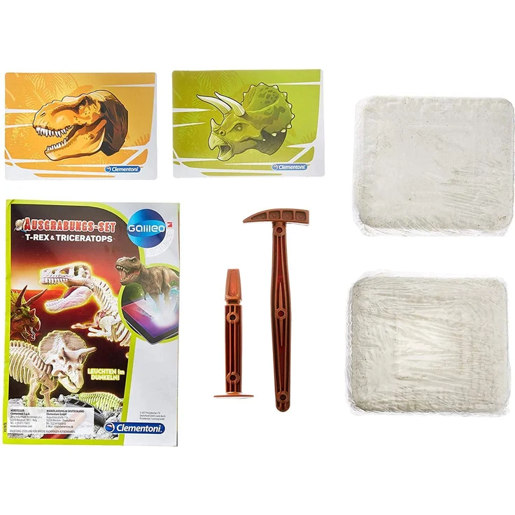 Clementoni 69408.2 - Galileo - Ausgrabungsset T-Rex und Triceratops – Bild 4