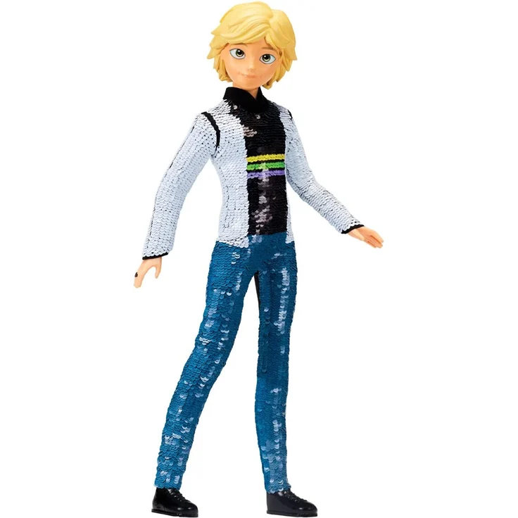 Bandai - Miraculous - Puppe mit Pailletten - Adrien - 26 cm große Ankleidepuppe - P50195 – Bild 3