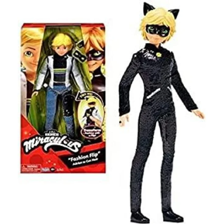 Bandai - Miraculous - Puppe mit Pailletten - Adrien - 26 cm große Ankleidepuppe - P50195 – Bild 1