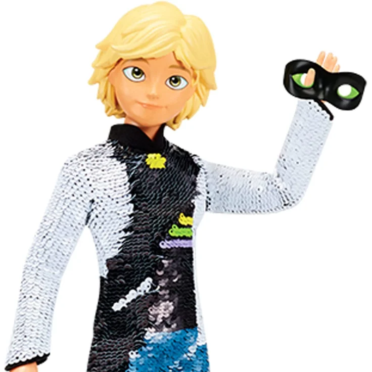 Bandai - Miraculous - Puppe mit Pailletten - Adrien - 26 cm große Ankleidepuppe - P50195 – Bild 7