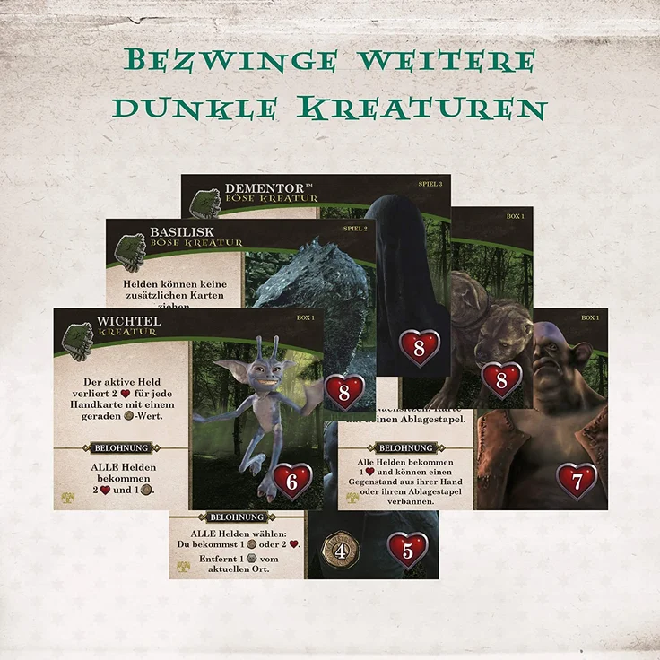 Kosmos 'Harry Potter: Kampf um Hogwarts - Die Monsterbox der Monster Erweiterung', ab 11 Jahren, 2 - 4 Spieler, 60 min Spielzeit - Preisvergleich – Bild 6