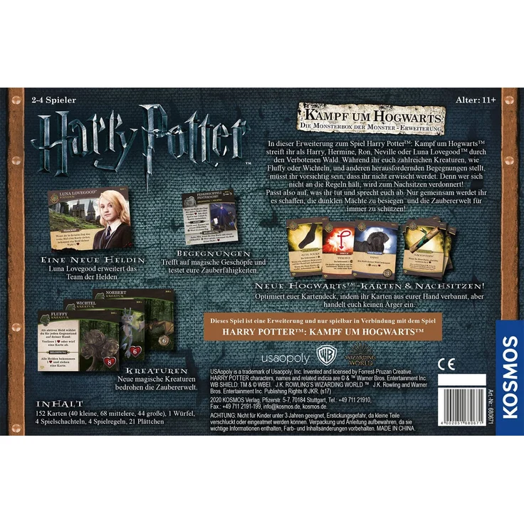 Kosmos 'Harry Potter: Kampf um Hogwarts - Die Monsterbox der Monster Erweiterung', ab 11 Jahren, 2 - 4 Spieler, 60 min Spielzeit - Preisvergleich – Bild 8