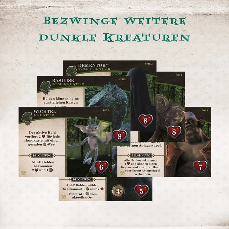 Kosmos 'Harry Potter: Kampf um Hogwarts - Die Monsterbox der Monster Erweiterung', ab 11 Jahren, 2 - 4 Spieler, 60 min Spielzeit - Preisvergleich – Bild 13