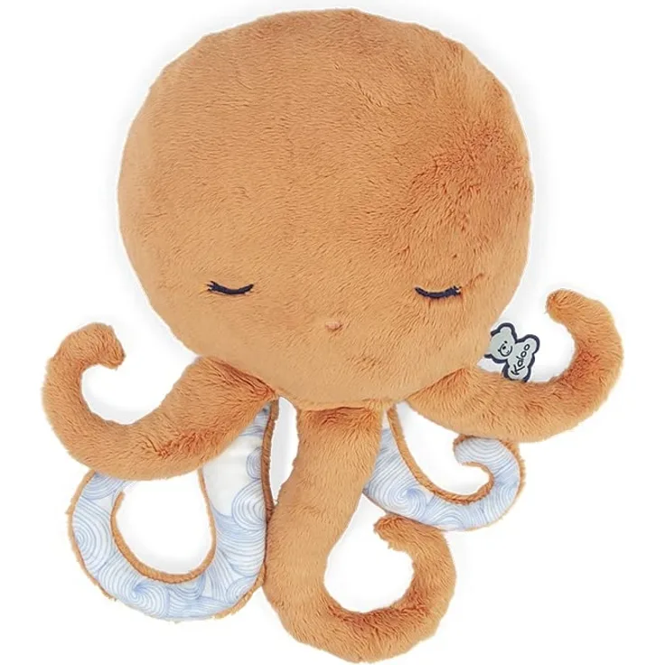 Kaloo - Petit Calme - Beruhigendes Plüschtier für Babys - 29 cm Oktopus, Orangefarben - Wärmekissen mit Heißem/Kaltem Effekt - Sehr Weiches Material - Abnehmbarer Bezug - Ab Geburt, K970701
