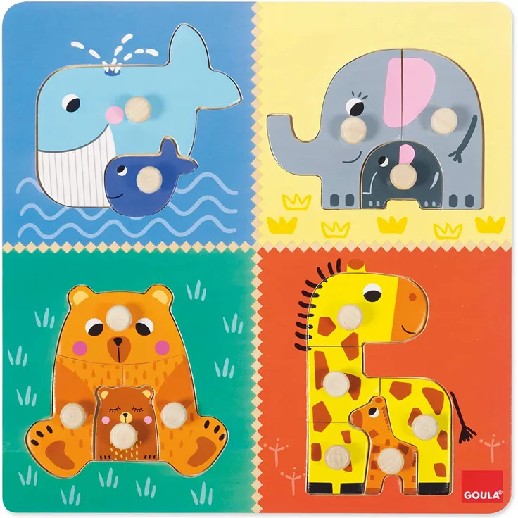 mamas und Babys Formpuzzle Holz 15-teilig