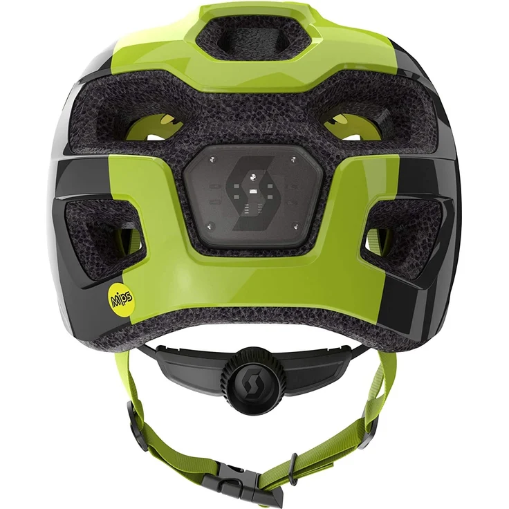Scott Junior Spunto Helmet Black - Radium Yellow RC, Größe One Size - Fahrradhelm, Farbe Schwarz – Bild 4