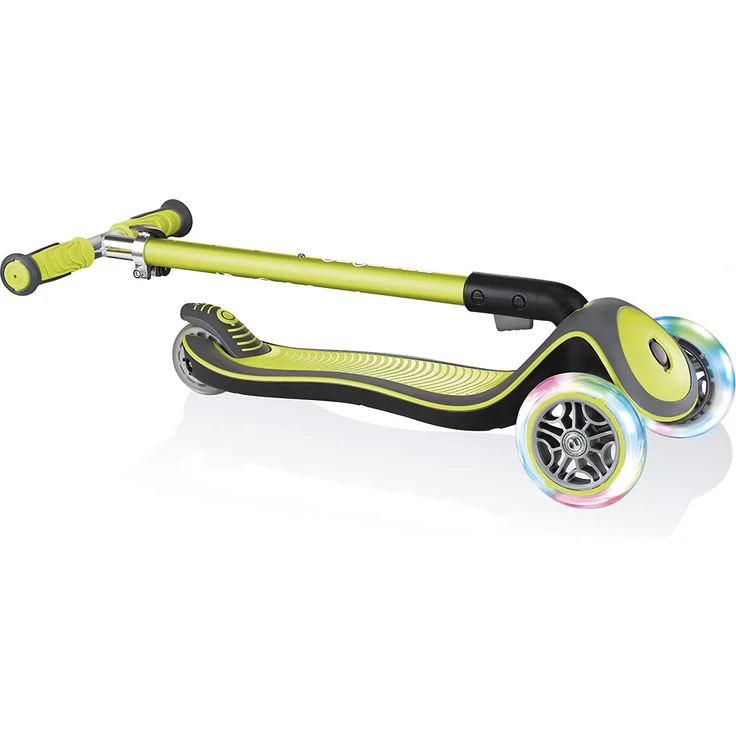 Scooter Globber Elite Lights Deluxe Grün mit Leuchtrollen – Bild 2