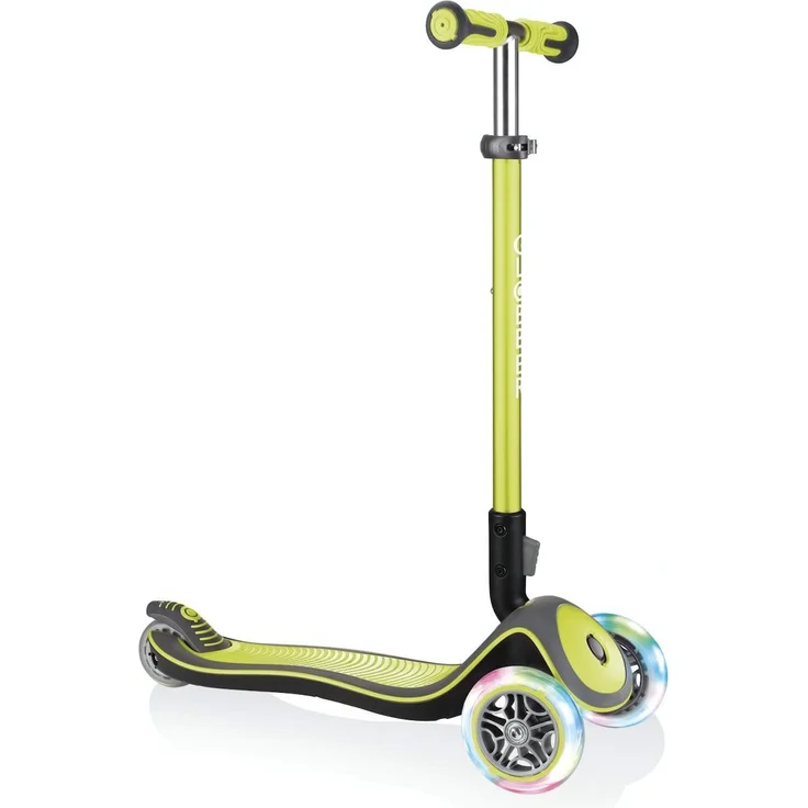Scooter Globber Elite Lights Deluxe Grün mit Leuchtrollen – Bild 1