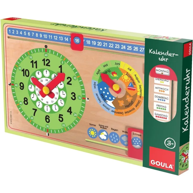 Jumbo Spiele D51319 - Jumbo Kalenderuhr Goula, Spiele und Puzzles