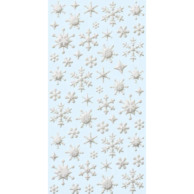 SOFTY-Sticker Eiskristall silber