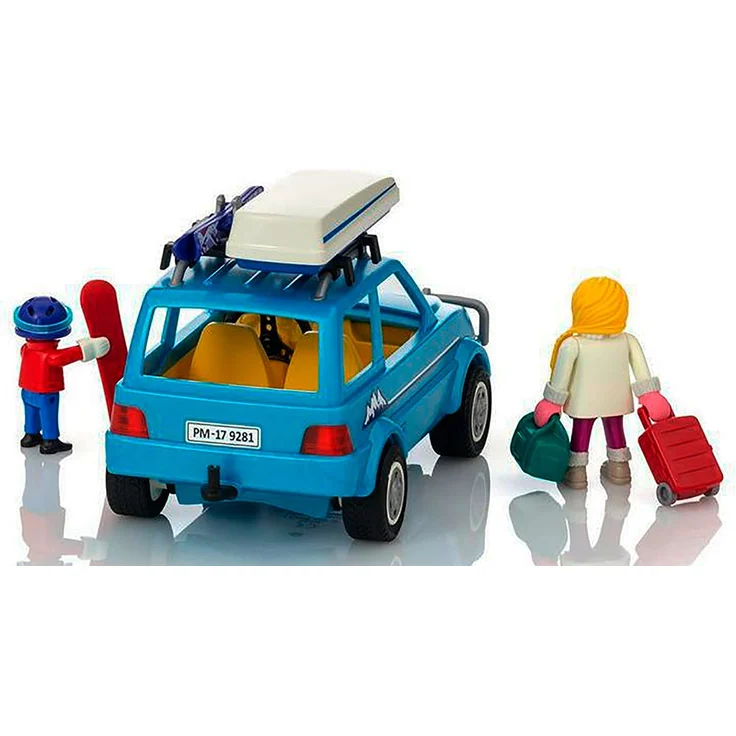 PLAYMOBIL Family Fun 9281 Auto mit Dachbox, Ab 4 Jahren – Bild 6