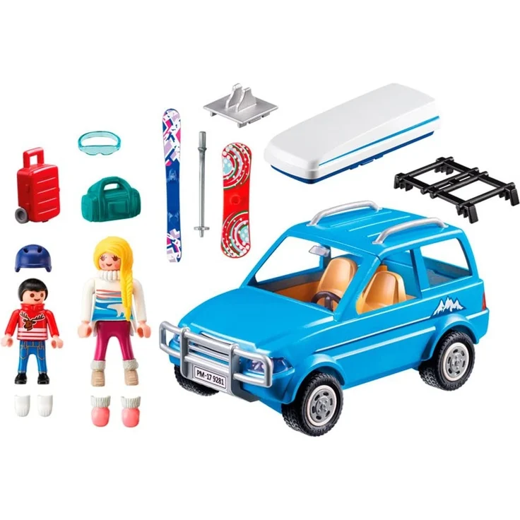 PLAYMOBIL Family Fun 9281 Auto mit Dachbox, Ab 4 Jahren – Bild 7