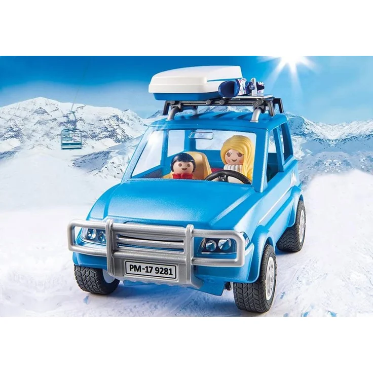 PLAYMOBIL Family Fun 9281 Auto mit Dachbox, Ab 4 Jahren – Bild 3