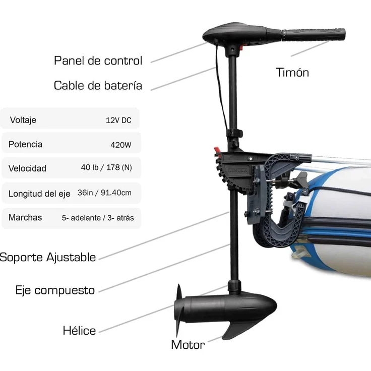 Intex Trolling-Motor 420 W 68631 – Bild 2