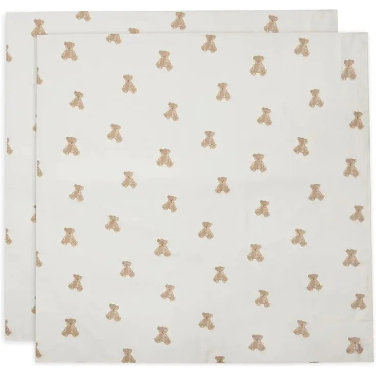 Jollein Wild Flowers Multituch Hydrophil Small 3 Stück Braun sand