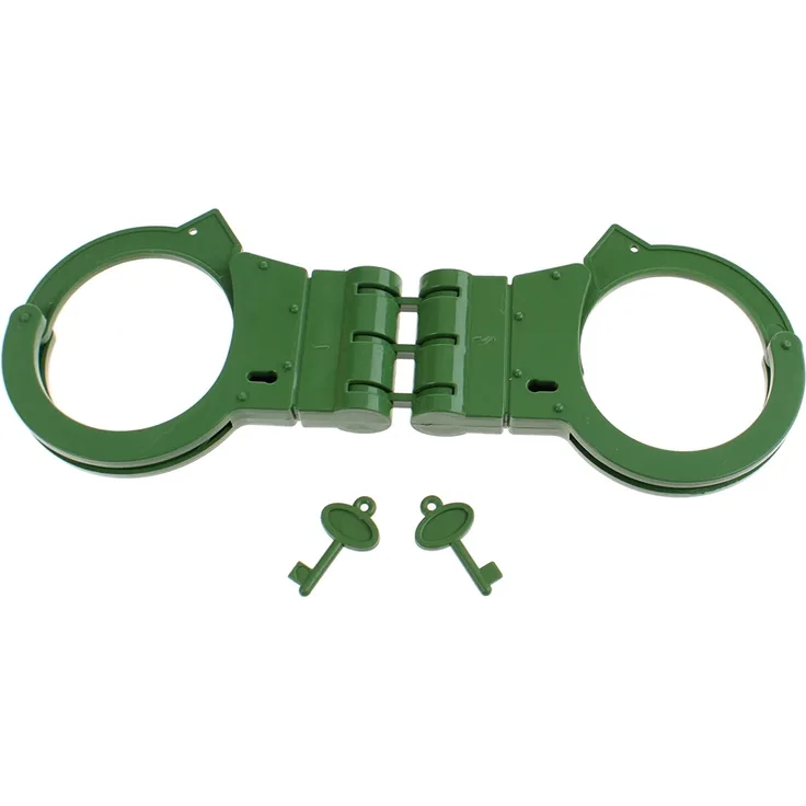 Polizei Handschellen grün 21 x 7 x 1,5 cm