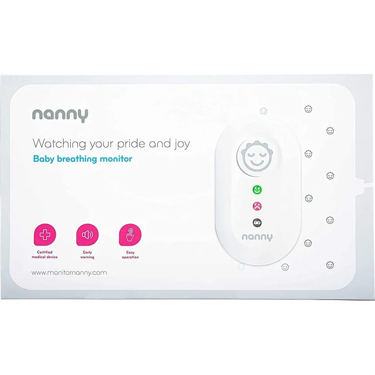 JABLOTRON™ Nanny Monitor BM-02 Babyphone - Atmungsüberwachungsgerät/Atmungs Monitor für Babys mit 1x Sensormatten – Überwachen Sie die Atmung Ihres Kindes – Hergestellt in der EU – Bild 1