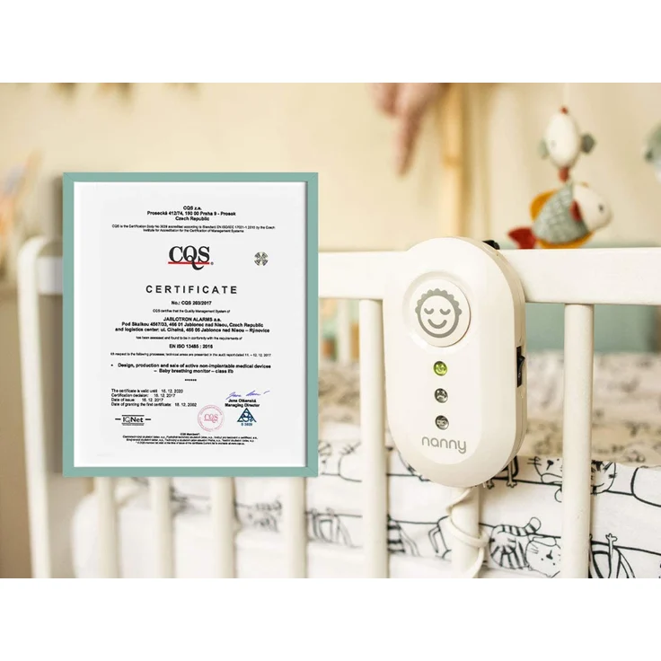JABLOTRON™ Nanny Monitor BM-02 Babyphone - Atmungsüberwachungsgerät/Atmungs Monitor für Babys mit 1x Sensormatten – Überwachen Sie die Atmung Ihres Kindes – Hergestellt in der EU – Bild 5