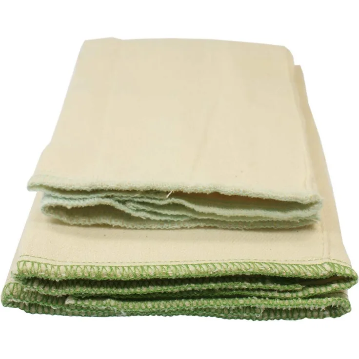 Blümchen Faltwindeln 6 Stück Prefold Bambus Twill Falteinlagen Stoffwindel (R)