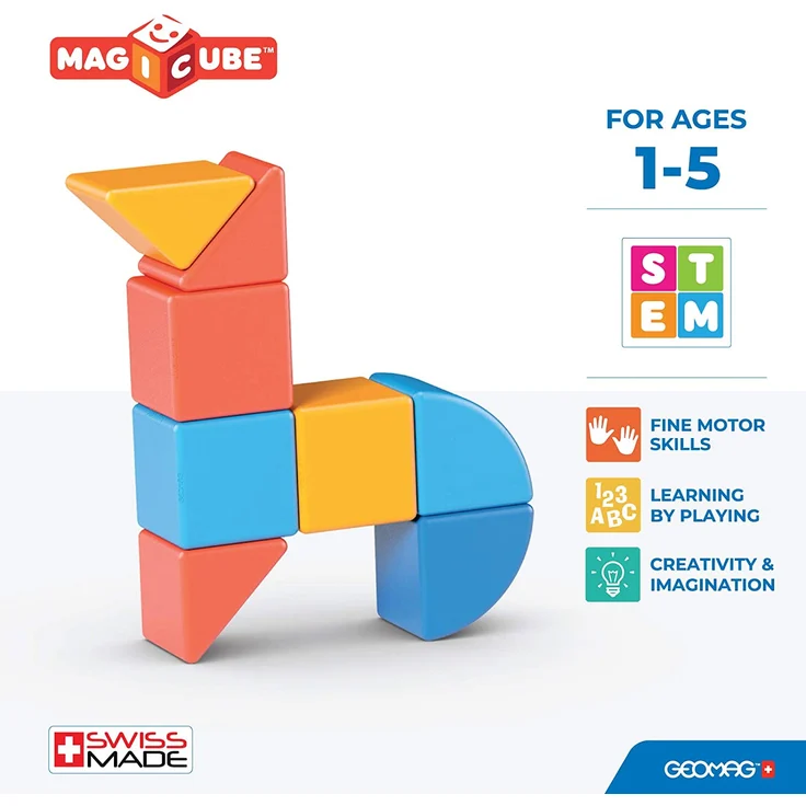 Geomag 201 Magicube, Gelb, Orange, Blau – Bild 5