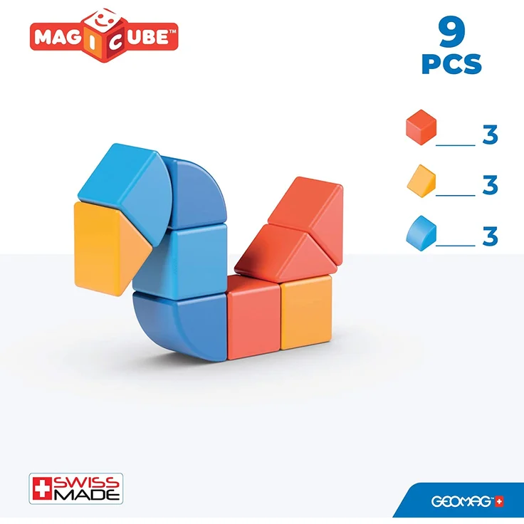 Geomag 201 Magicube, Gelb, Orange, Blau – Bild 4