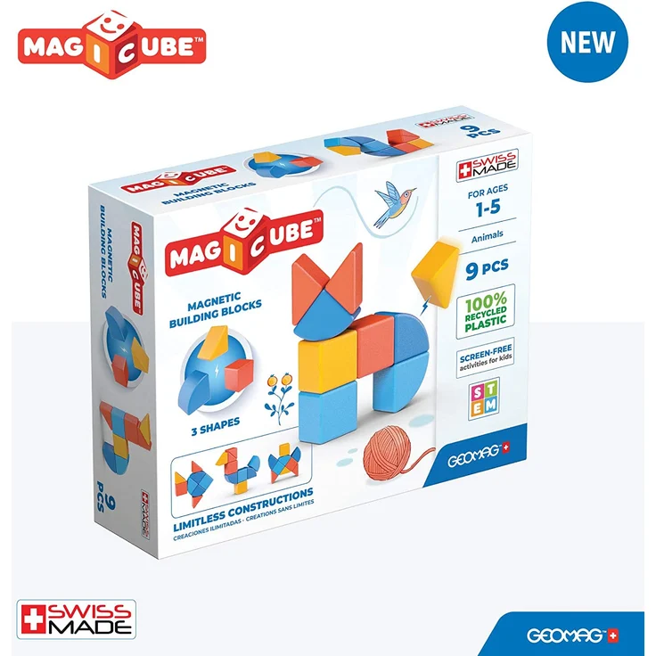 Geomag 201 Magicube, Gelb, Orange, Blau – Bild 2