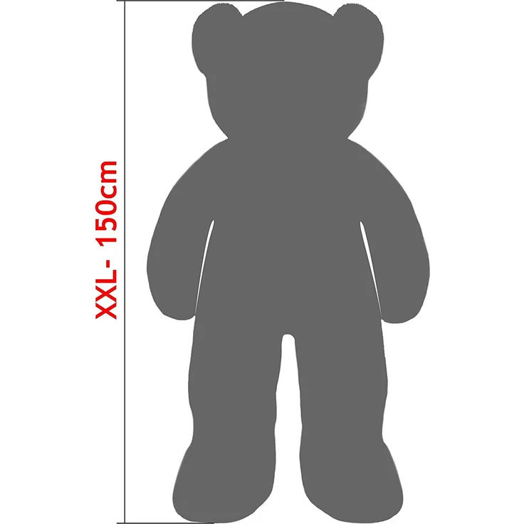 Deuba 'Plüschtier Teddybär XXL Braun 150cm', Riesen Teddy Bär Valentinstag Geschenk, braun – Bild 5