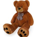 Deuba 'Plüschtier Teddybär XXL Braun 150cm', Riesen Teddy Bär Valentinstag Geschenk, braun