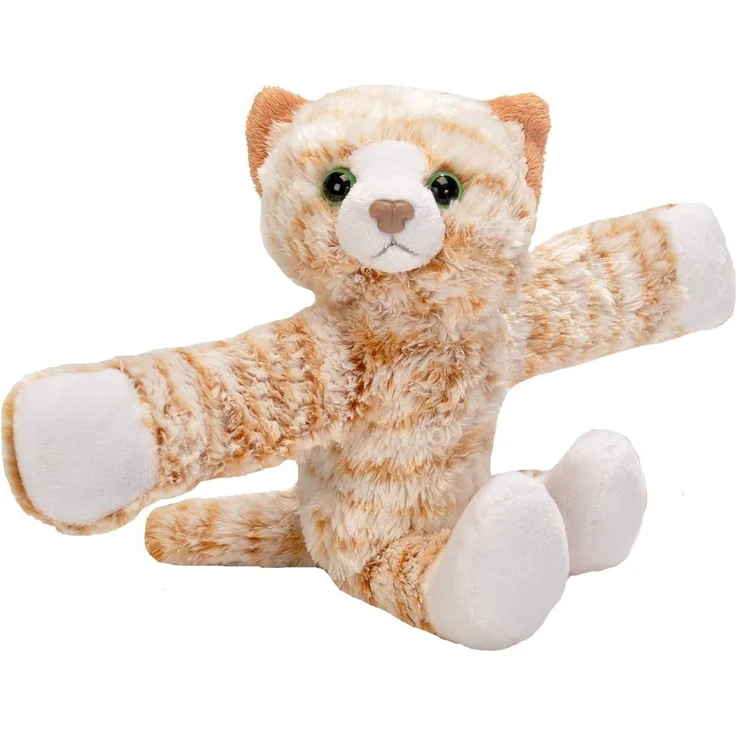 Wild Republic Huggers Schnapparmband Kuscheltier, Plüschtier, Katze 20 cm – Bild 1
