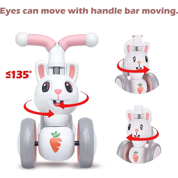 XIAPIA Kinder Laufrad ab 1 Jahr Lauflernrad für 10 - 36 Monate Baby, TÜV geprüft Erst Rutschrad Fahrzeug Geschenke für Jungen/Mädchen Kleinkind Spielzeug (Hase) – Bild 5